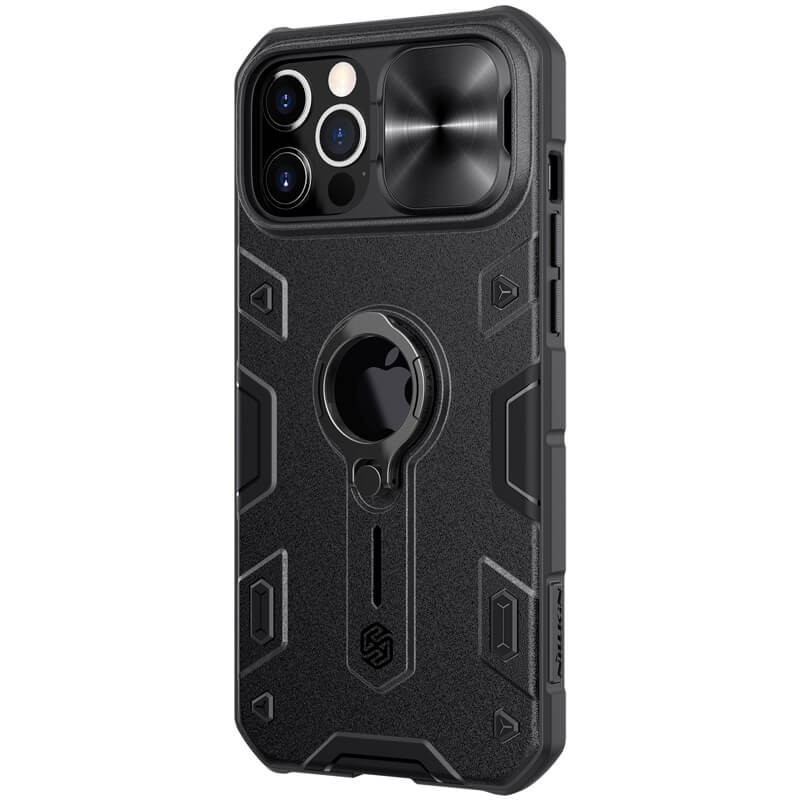Etui CamShield Armor Apple iPhone 12 Pro Max Czarny ( z wycięciem na logo) 