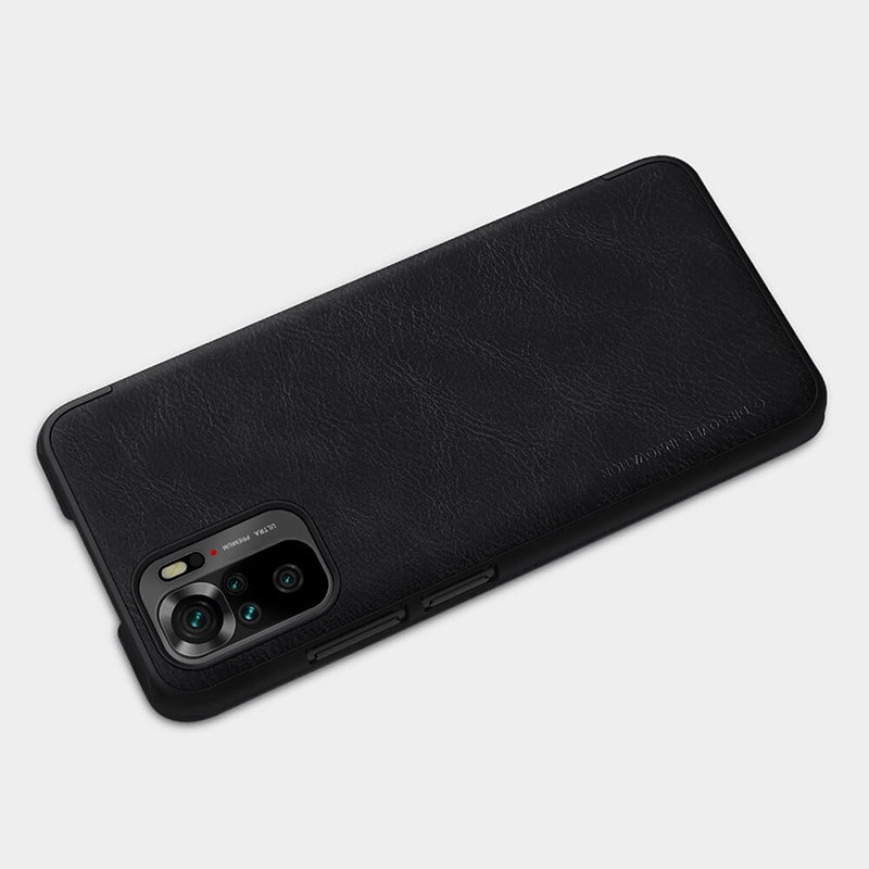 Etui Qin Leather Xiaomi Redmi Note 10 4G/Note 10s Czarne