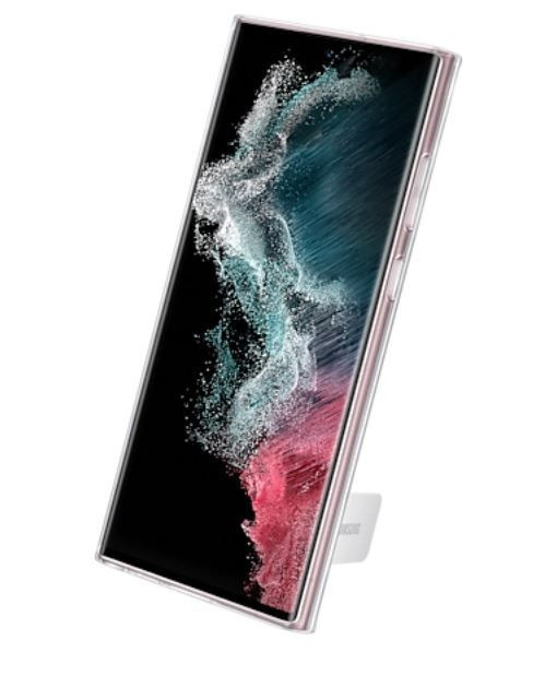 Etui Clear Standing Cover S22 Ultra Transparent