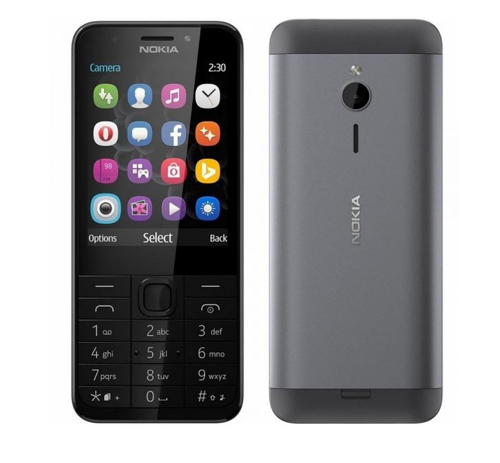 Telefon komórkowy 230 Dual Sim Srebrny