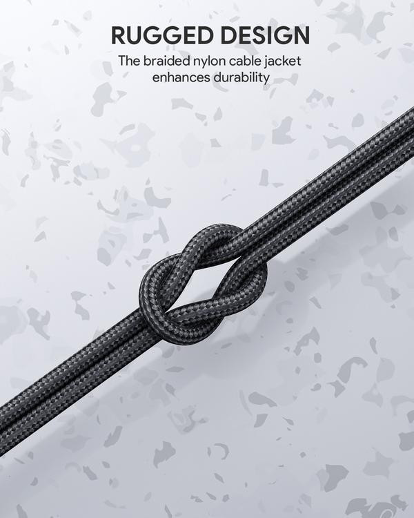 CB-CD37 zestaw 4 szt. nylonowych kabli Quick Charge USB C -USB C | 0.3m 1m 2m 3m | 4 szt. | 5 Gbps | 3A | 60W PD | 20V