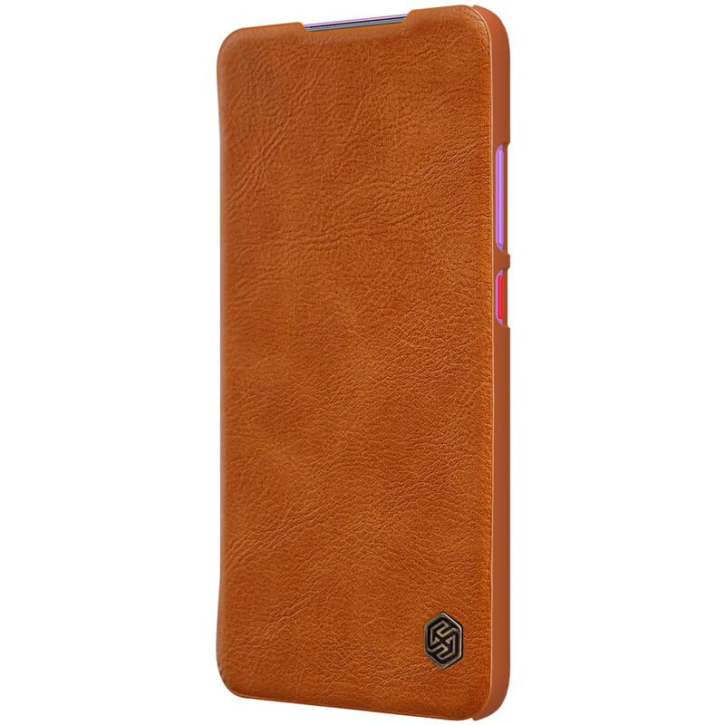 Etui Qin Leather Xiaomi Redmi 10X 5G/10X Pro 5G Brązowe