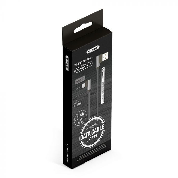 Kabel USB M - microUSB M 1M 2.4A 