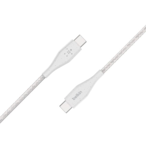 Kabel Boost Charge USB-C/USB-C DURATEK 1,2m Biały 