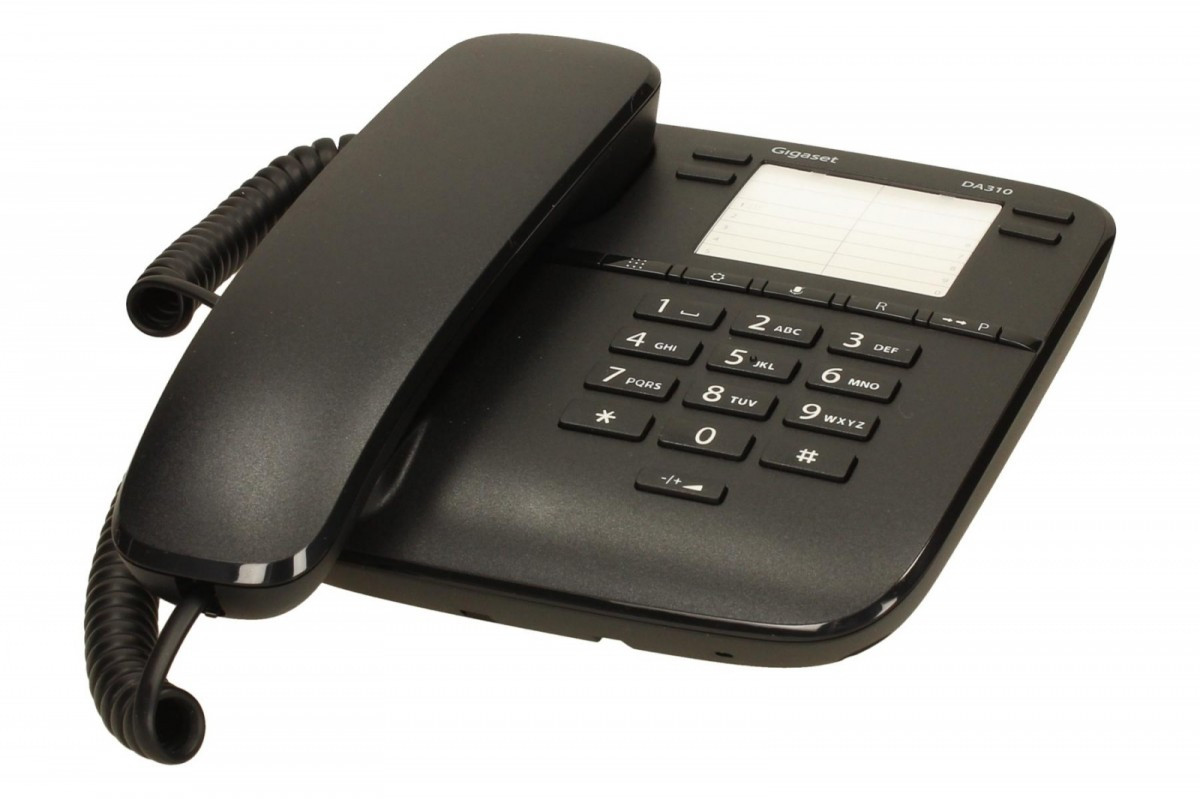 Gigaset Telefon DA310 CZARNY przewodowy