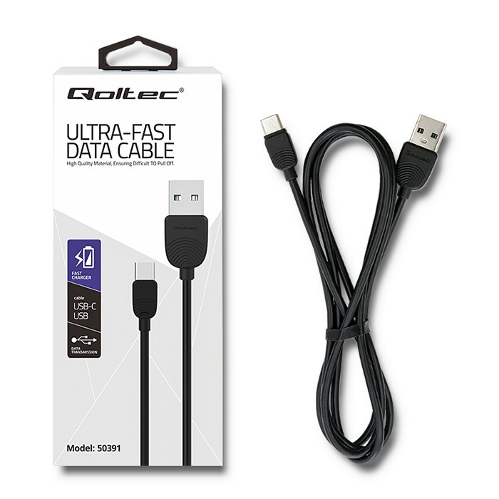 Kabel USB typ C | USB 2.0 A | 1.2m | ultra szybki przesył danych 