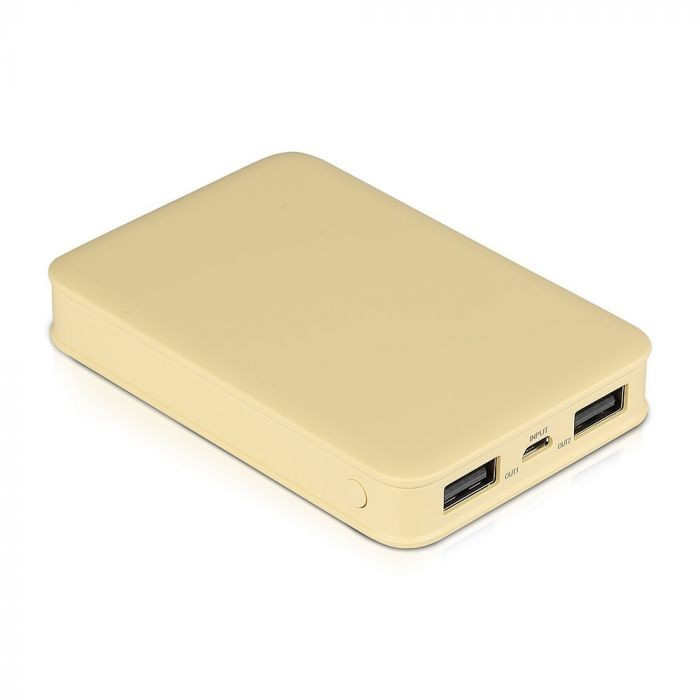 Power Bank 5000 mAh 2.0/2.1A Żółty