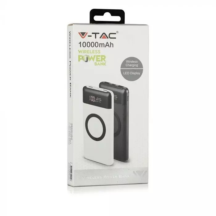 Power Bank 10000 mAh 2A indukcja Czarny 