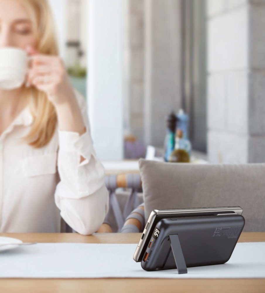 PB-WL03 ultraszybki Power Bank | 20000 mAh | bezprzewodowe ładowanie Qi | LED | Power Delivery 3.0 | Quick Charge 3.0 | 22.5W