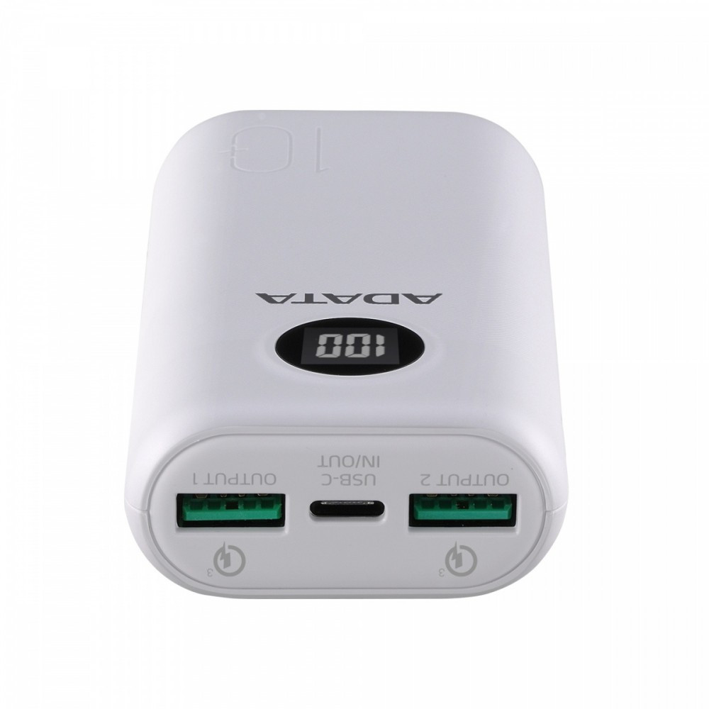Powerbank P10000QCD 10000mAh Biały QC/PD 
