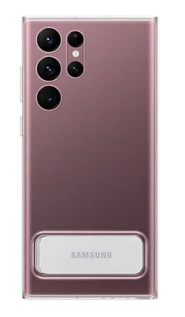 Etui Clear Standing Cover S22 Ultra Transparent