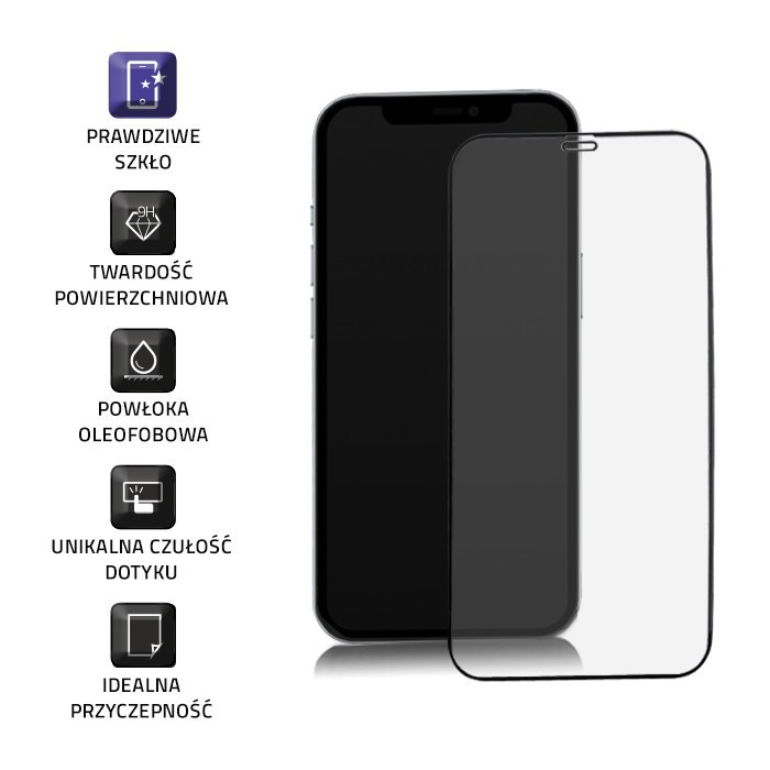 Hybrydowe szkło ochronne do iPhone 12 Max PRO 