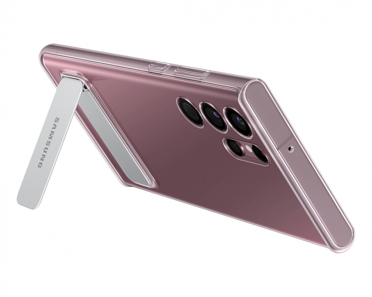 Etui Clear Standing Cover S22 Ultra Transparent