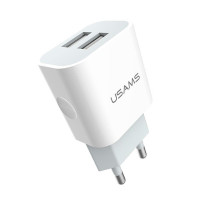 Ładowarka sieciowa 2xUSB 2.4A USB-C biała TCCUJT01 