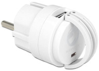 Ładowarka sieciowa NAVILOCK 2X USB 2.1A 100-240V biała mini rozmiar