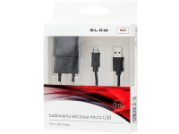 Ładowarka  z gniazdem USB 2,1A + kabel microUSB